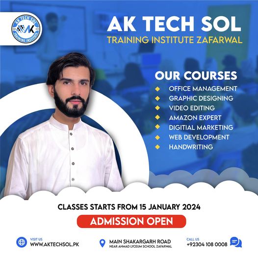 aktechsol computer courses list poster